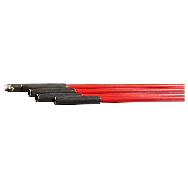 L.H. Dottie 3/16'' x 12' Red Rod w/ Eye & Hook